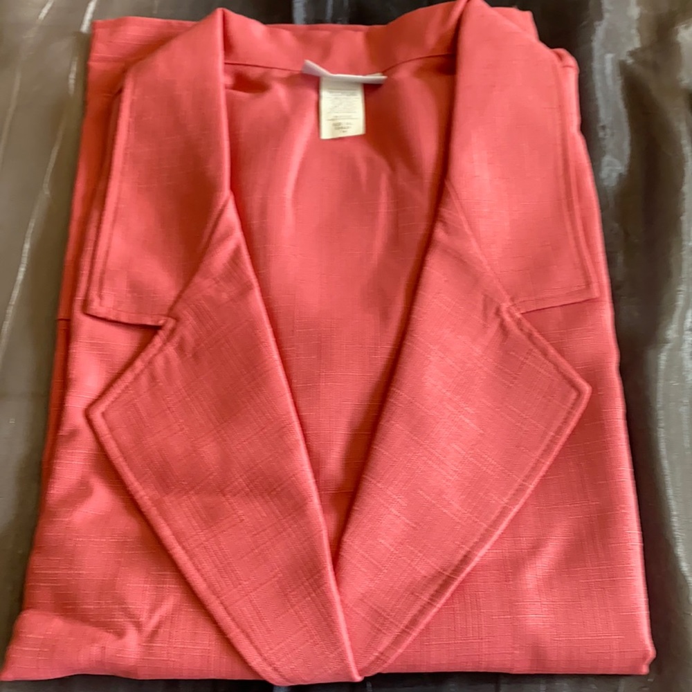 BRAND NEW BLAIR PINK SHORT SLEEVE WOMAN JACKET SIZE 3 XL